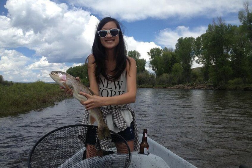 First time fly fishing! Green River, Wyoming.