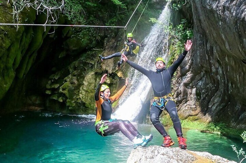 ZIPLINE is available when there is a lot of water