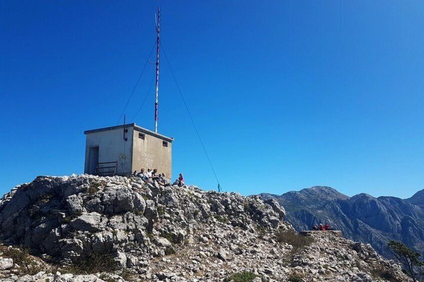 At the highest peak Saint Ilija 760 meters above sea is small radio antena.