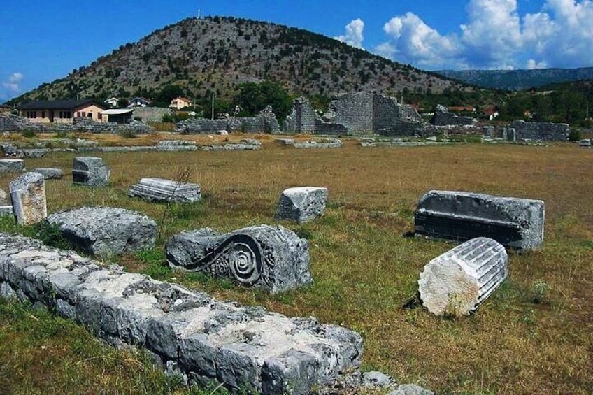 Ancient Roman City Doklea ruins. City is old more than 2000 years.