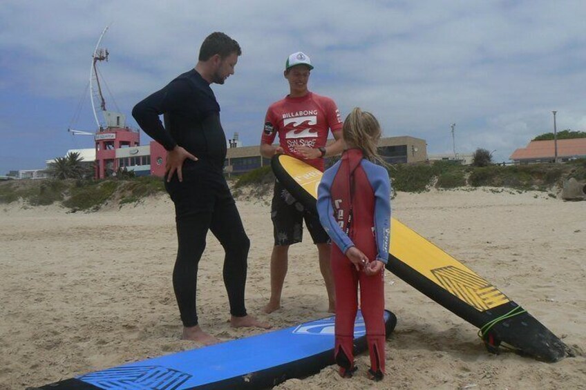 Beginner Group Surf Lesson at Jeffrey's Bay