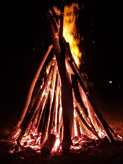 Bonfire on the Beach with Dinner & Drinks