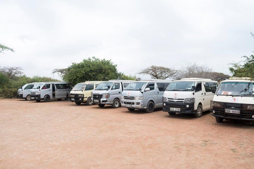 Fleet of Minivan Safari
