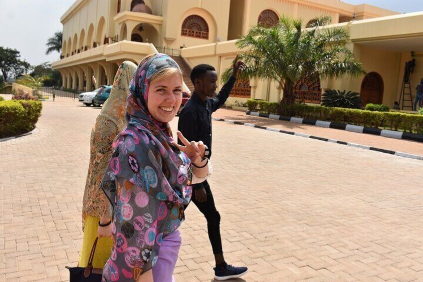 Smiles at Gadhafi Mosque 