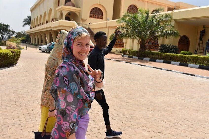Smiles at Gadhafi Mosque