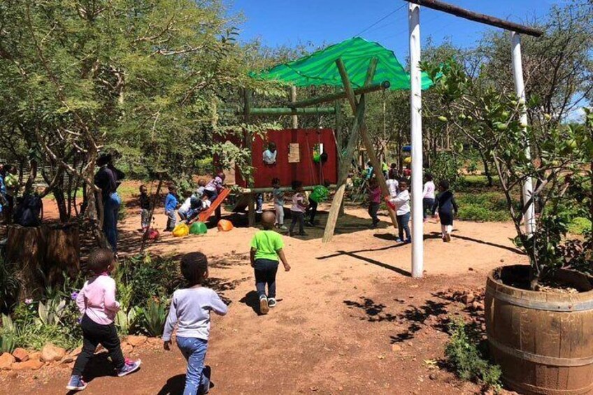 Kids enjoying the Sizable Playground at ZORRO‘s Restaurant !