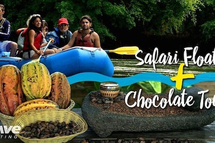 Halve dag Nature Safari Float Tour en Chocolate Tour vanuit La Fortuna-Aren...