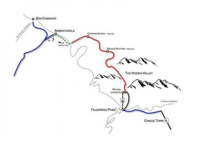 Show item 2 of 2. Hidden Valley map