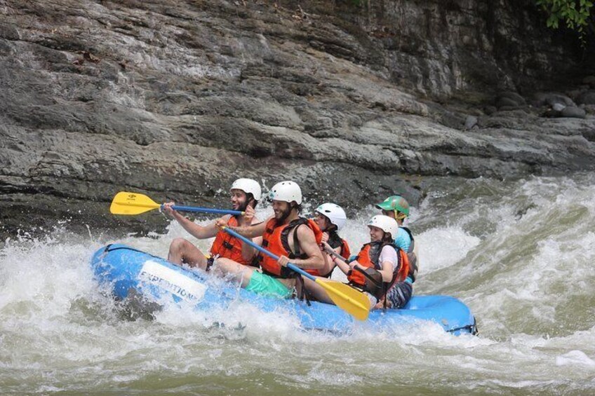 Whitewater Rafting Savegre River Class II & III + Waterfall Break