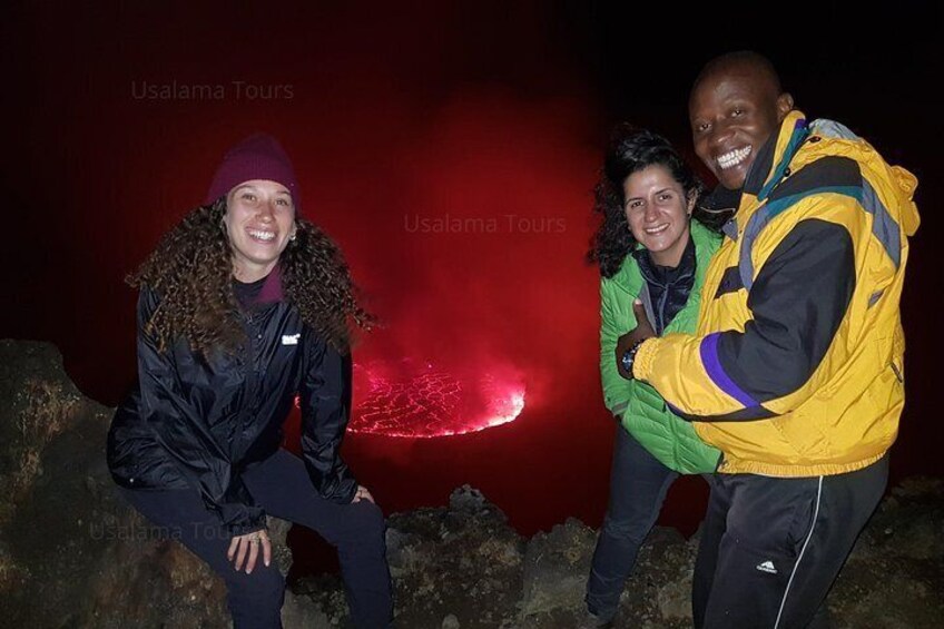 OMG! this is alas!

we are at the summit of Nyiragongo volcano, I don't know if the beauty we see is what you seeing! but it's extra amazing.