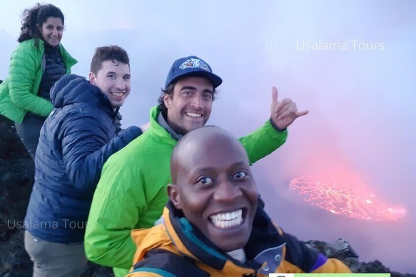 OMG! this is alas!

we are at the summit of Nyiragongo volcano, I don't know if the beauty we see is what you seeing! but it's extra amazing.