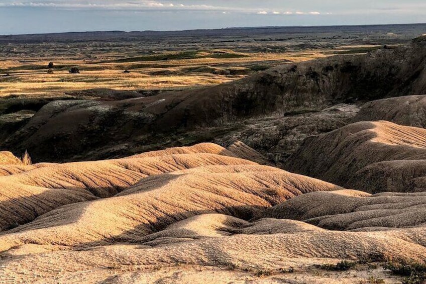 Colorful Haystack mounds in Badlands National Park