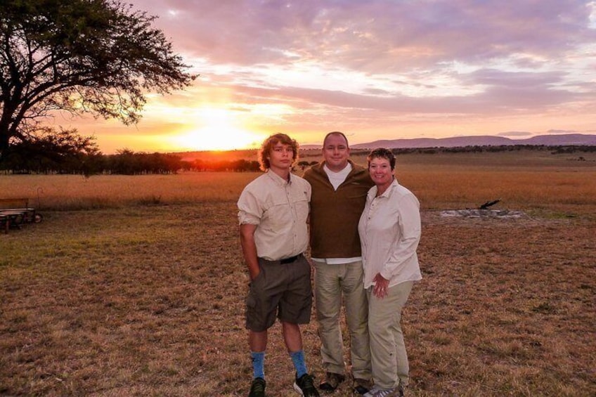 waiting for the sun down at one of the camp in Northern Serengeti