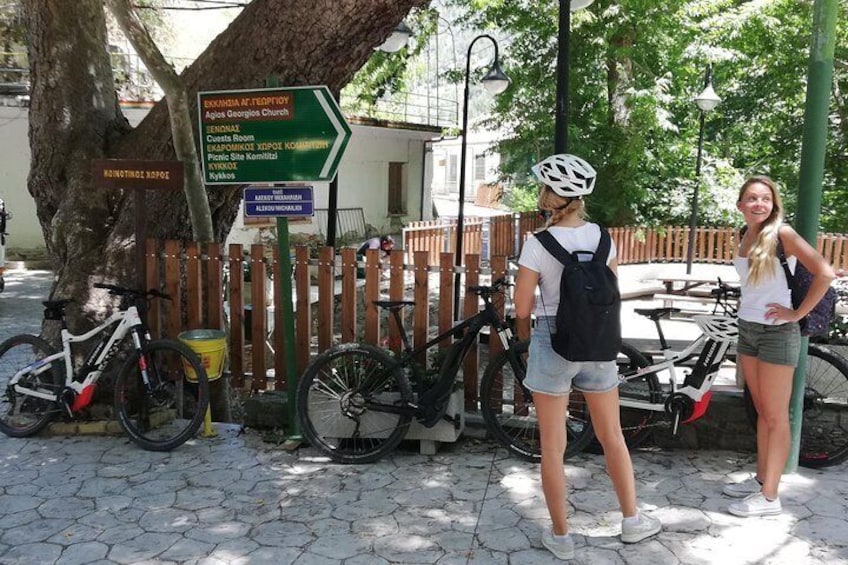 Explore Paphos forest with e-mountain bikes