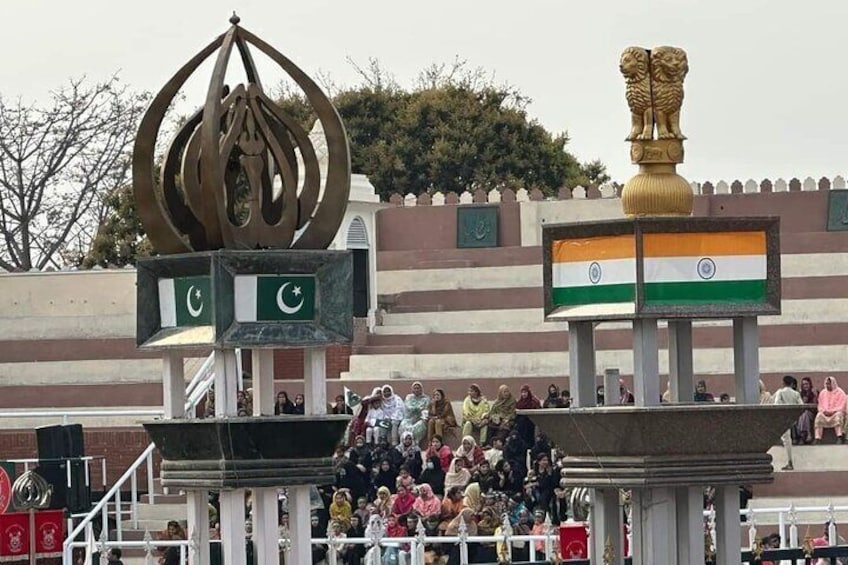 Amritsar Wagah Border Flag Ceremony.
