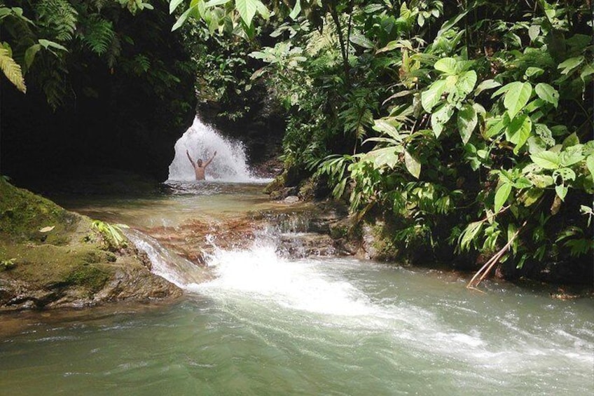 Ebano Waterfalls located in the Reserve's heart