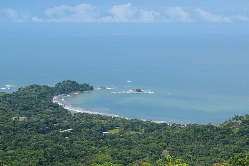 Zoom of Punta Dominical view from the Lookout