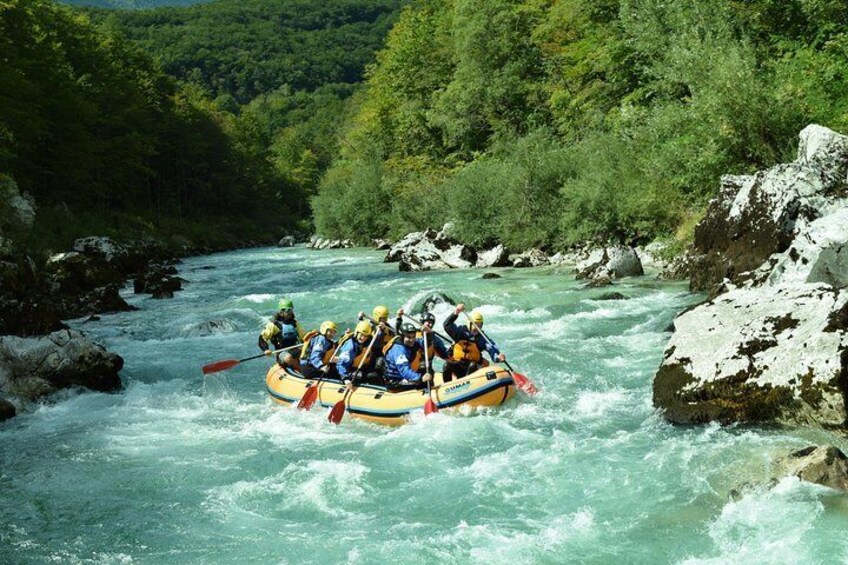 Rafting on Soča