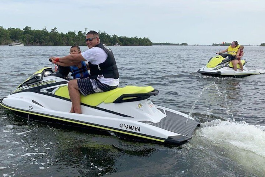  Having fun next to Kinzie Cove at Jaspers Floating Bait Shack near Punta Rassa 