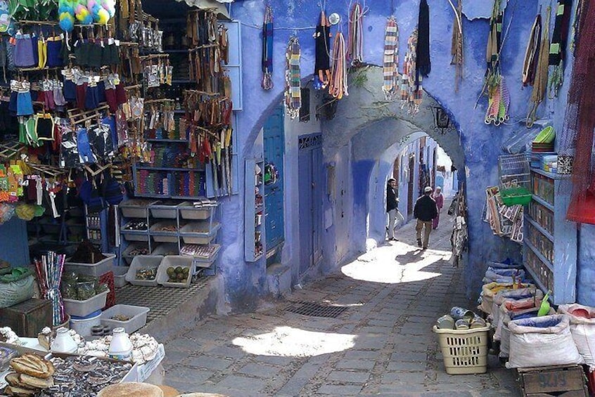 Explore the beautiful blue medina, in a full walking tour