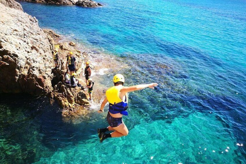 Cagliari: Professional Guided Coasteering Tour from Chia