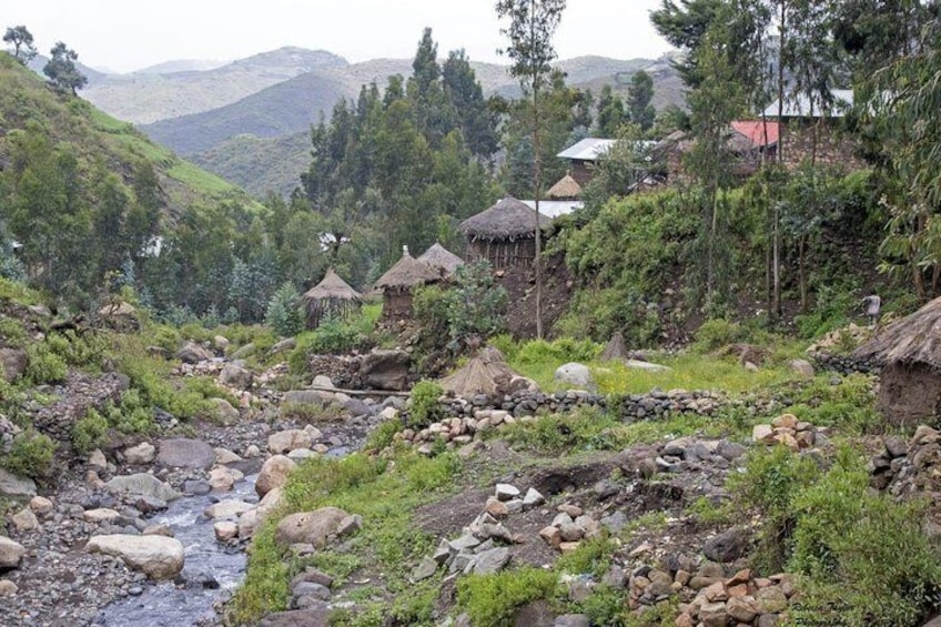 The village at Lalibela