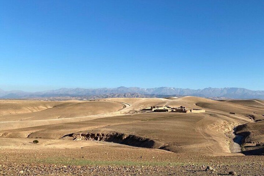 Agafay Desert view