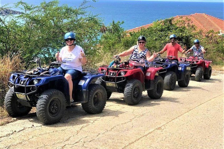 4-Hour ATV Afternoon Guided Tour plus Philipsburg & Airport Beach