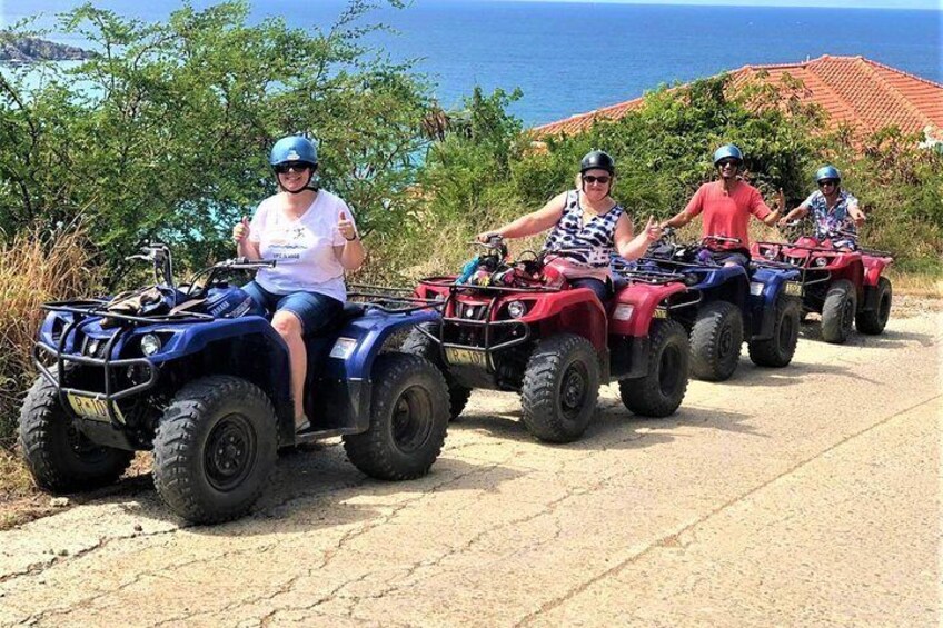 4-Hour ATV Afternoon Guided Tour plus Philipsburg & Airport Beach