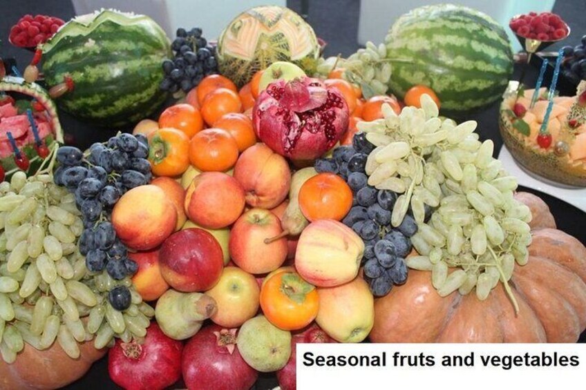 Fruits and vegetables