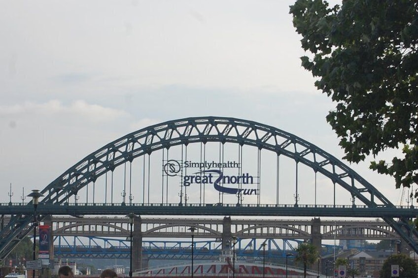 The Tyne Bridge.