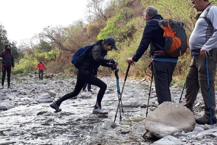 River crossing (poles provided!)