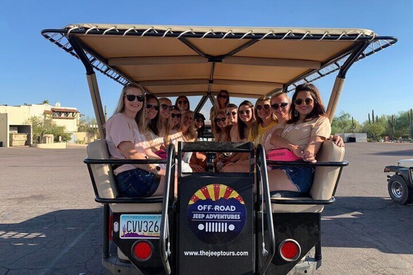 Our public tours depart daily from our operations office in North Scottsdale, Arizona. 
