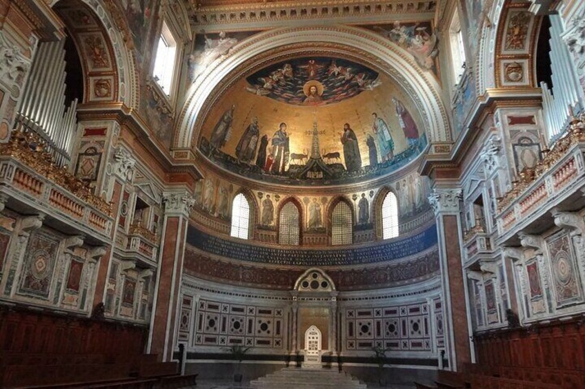 Rome Walking Tour of Holy Sites: Basilica of the Holy Cross in Jerusalem, San Giovanni in Laterano and Scala Santa
