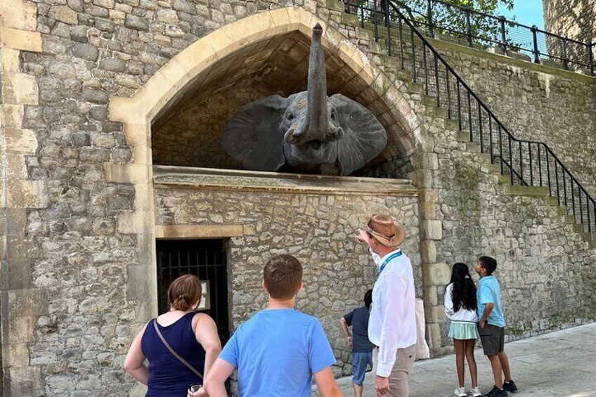 Why there is an elephant in the Tower of London?