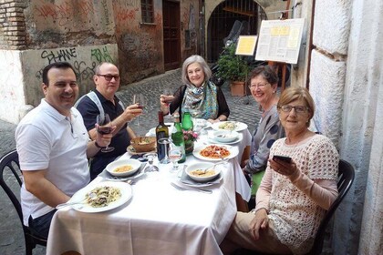 Trevifontenen, Pantheon og Campo Dei Fiori Market Mat- og vintur