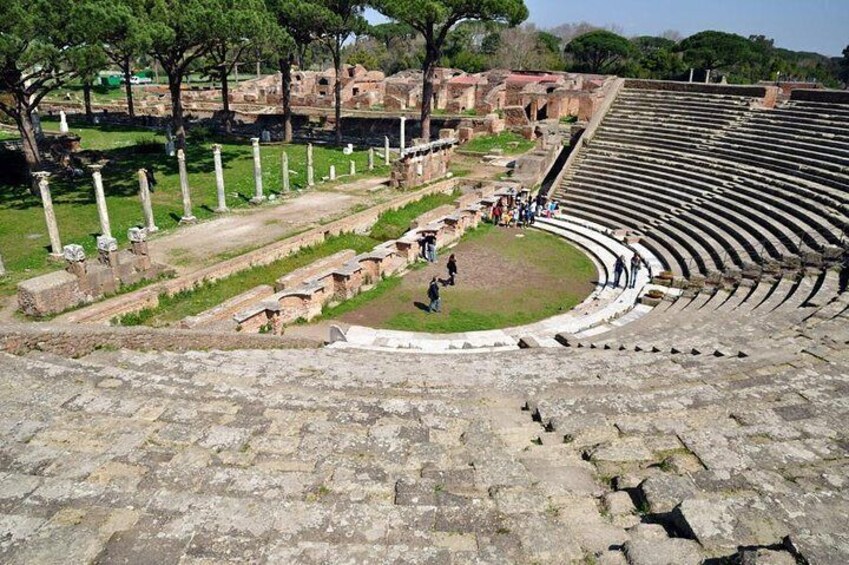 The ancient theater of Ostia