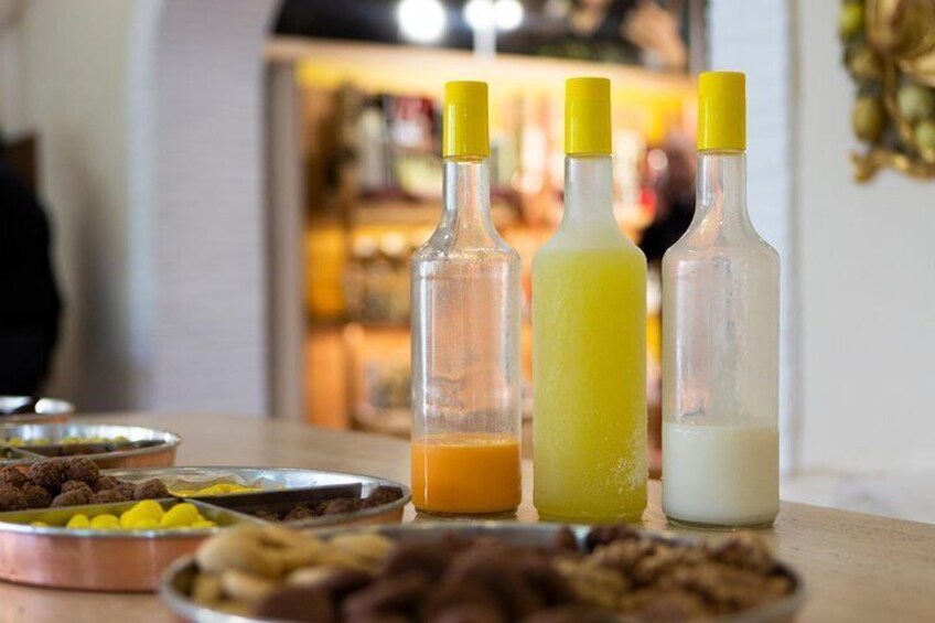 Complementary Limoncello and sweets for visitors are readily welcomed for a moment of rest during this exciting tour.