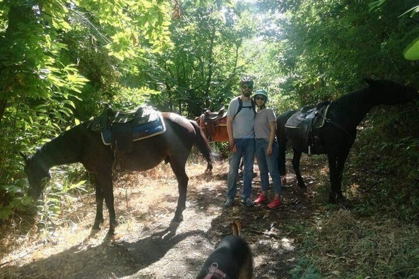 Horse riding on Vesuvius