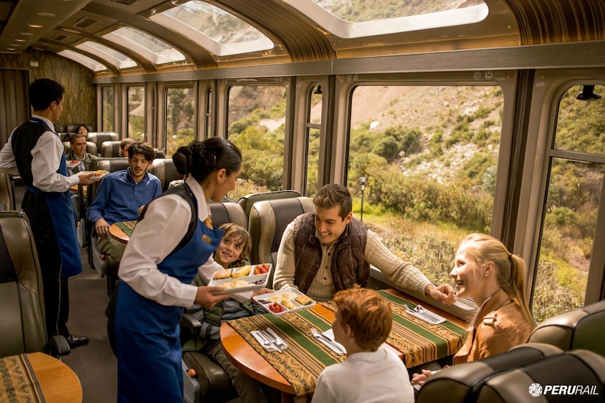 Machu Picchu Day Tour on Vistadome train with Lunch Included