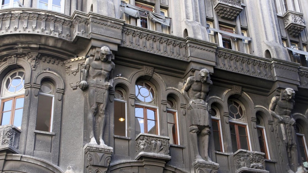 Close up view of a building in Buenos Aires 