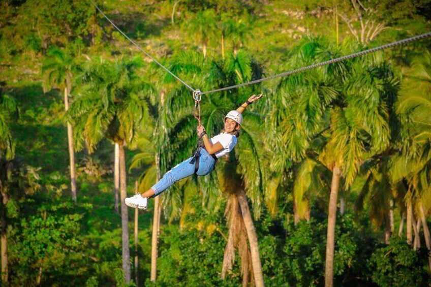 Punta Cana Zipline Excursion "8 Unique Carbon Fiber Lines and 1 hanging bridge"