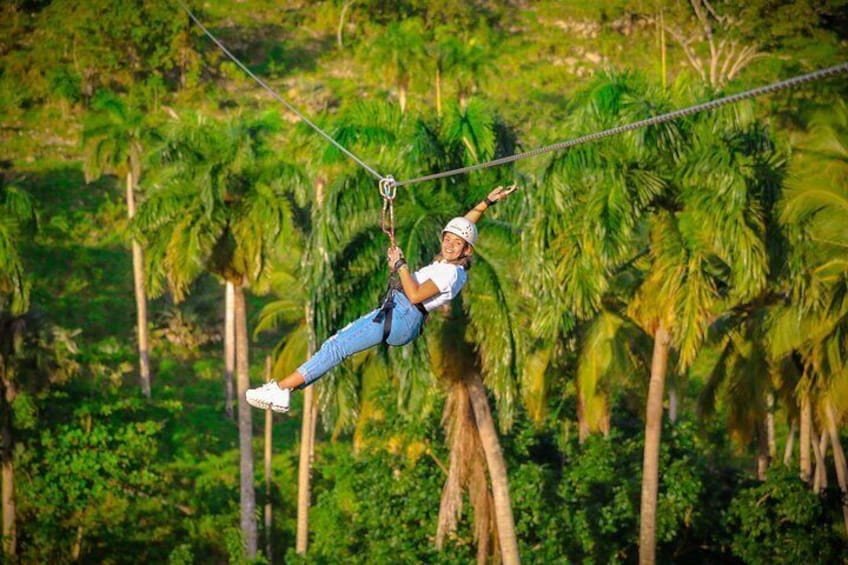 Punta Cana Zipline Excursion "8 Unique Carbon Fiber Lines and 1 hanging bridge"