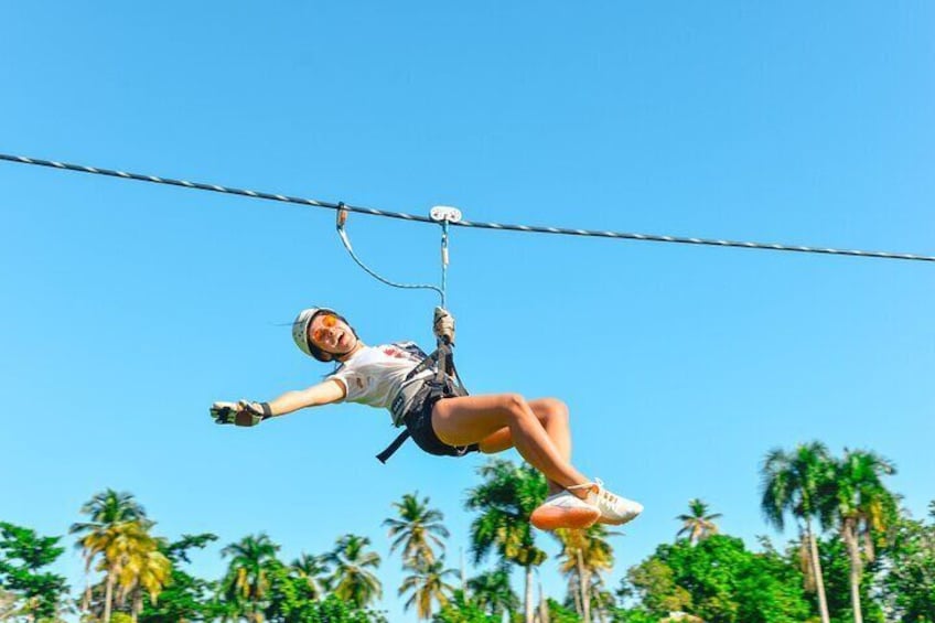 Punta Cana Zipline Excursion "8 Unique Carbon Fiber Lines and 1 hanging bridge"