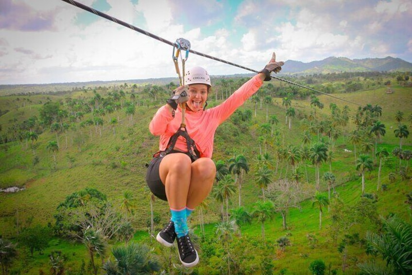 Punta Cana Zipline Excursion "8 Unique Carbon Fiber Lines and 1 hanging bridge"