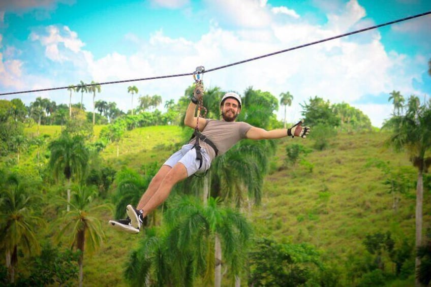 Punta Cana Zipline Excursion "8 Unique Carbon Fiber Lines and 1 hanging bridge"