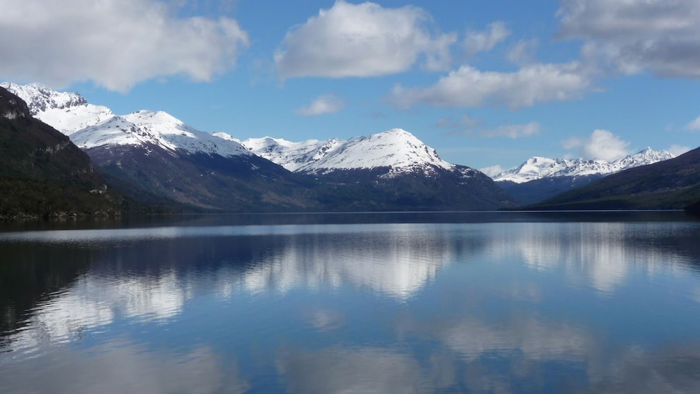 Snow capped Andes surround Tierra del Fuego National Park
