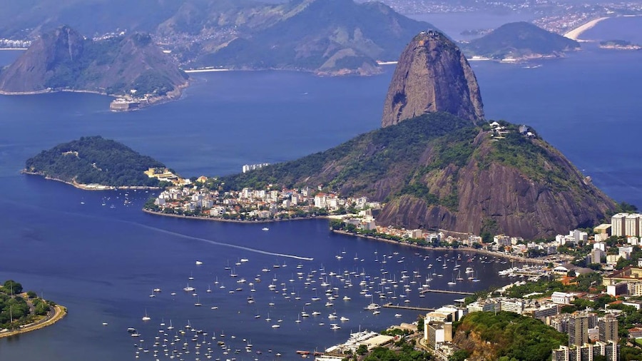 Guanabara Bay and Sugarloaf Mountain in Rio de Janeiro