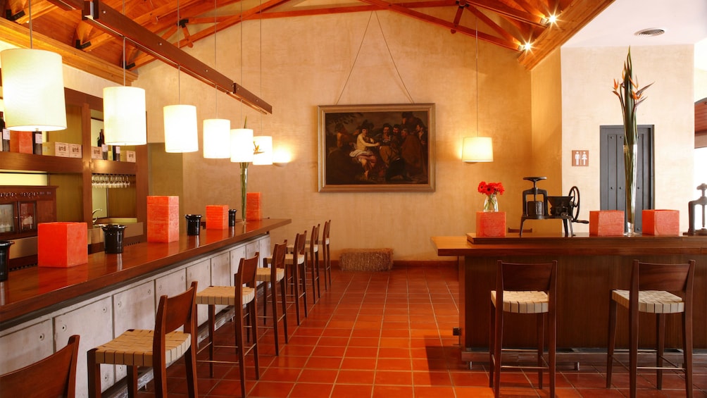 Tasting room at the Concha Y Toro Winery in Santiago