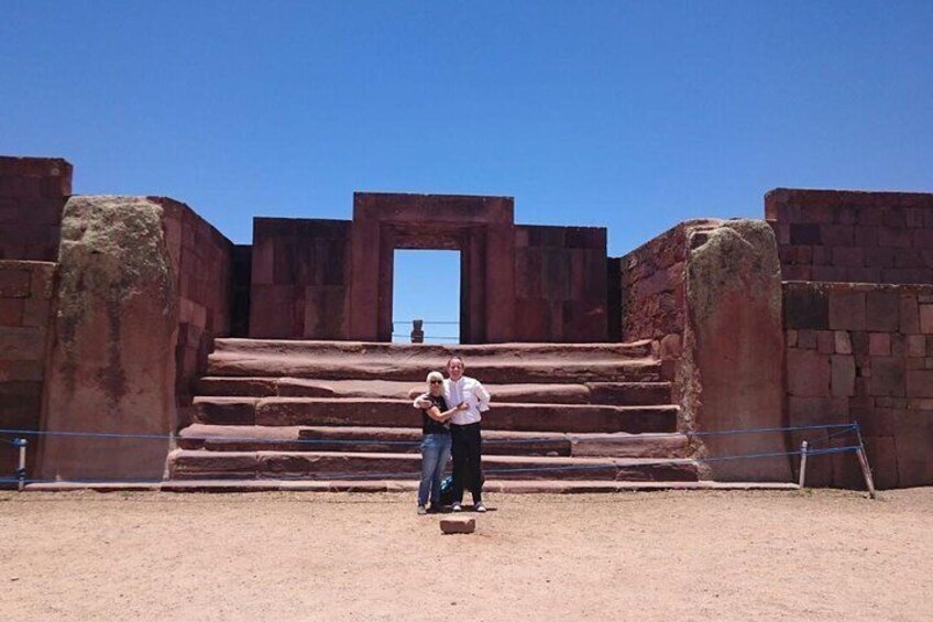 From La Paz:Tiwanacu and Titicaca lake in one day.